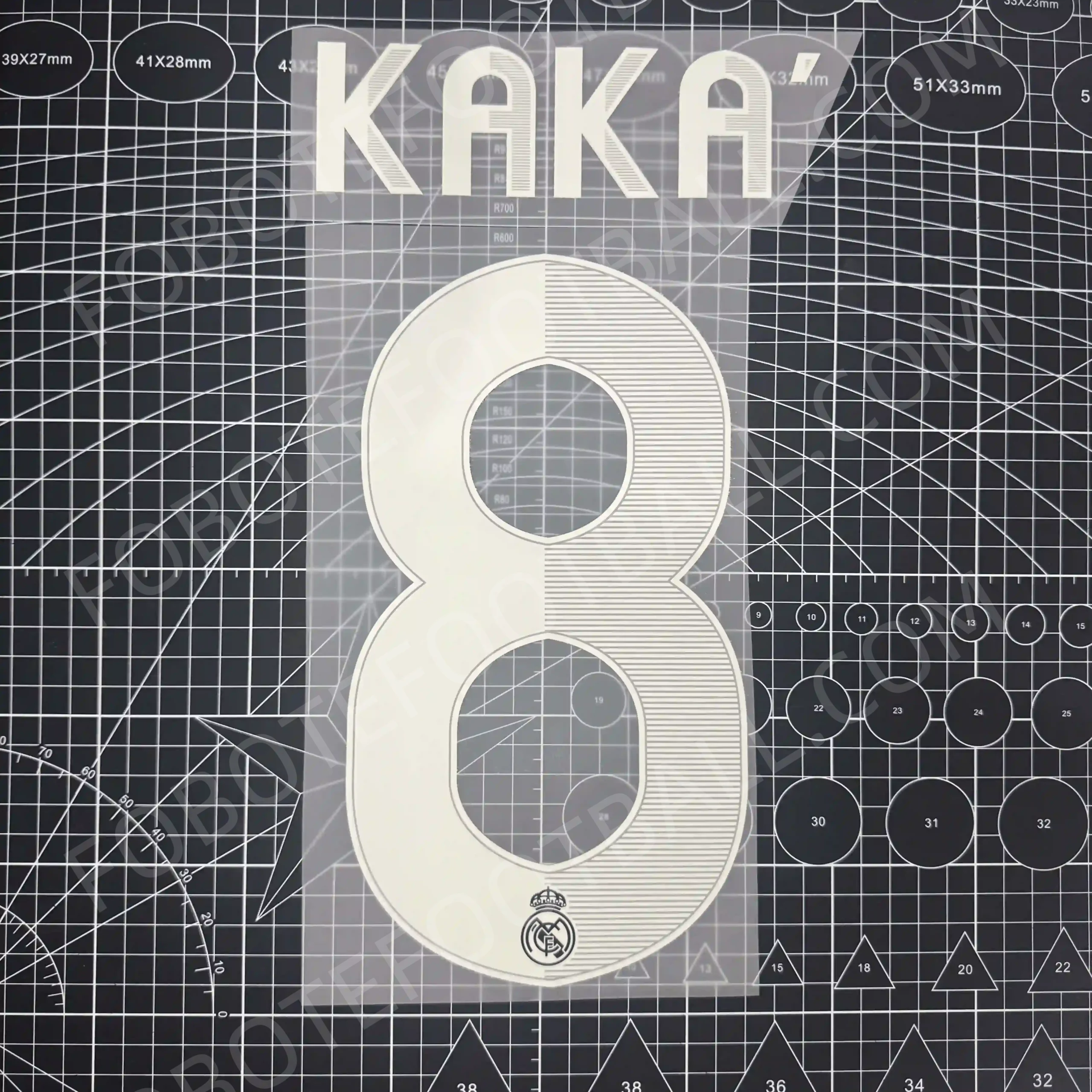 2012-13 Real Madrid Away Number Set #7 RONALDO - Image 3