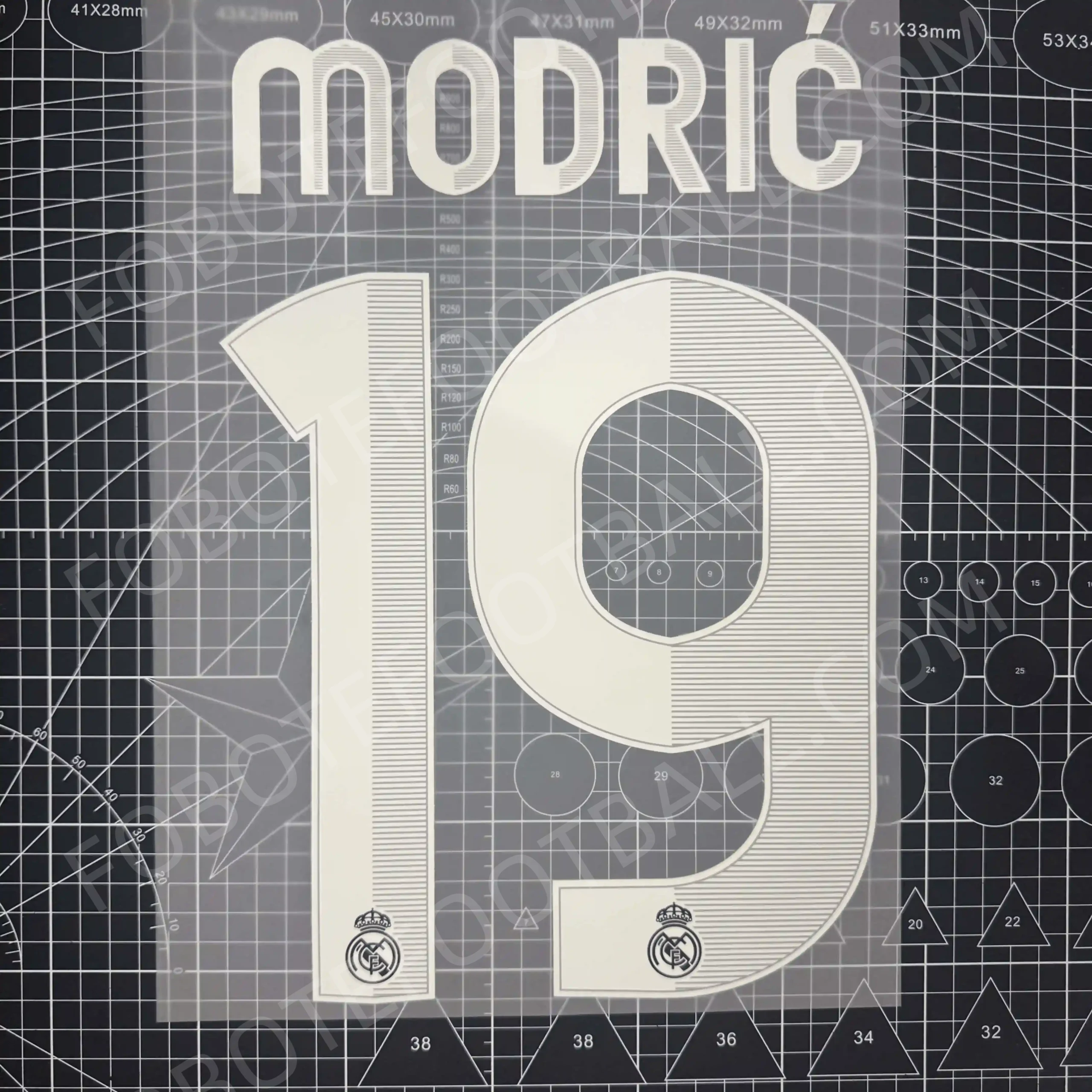 2012-13 Real Madrid Away Number Set #7 RONALDO - Image 6