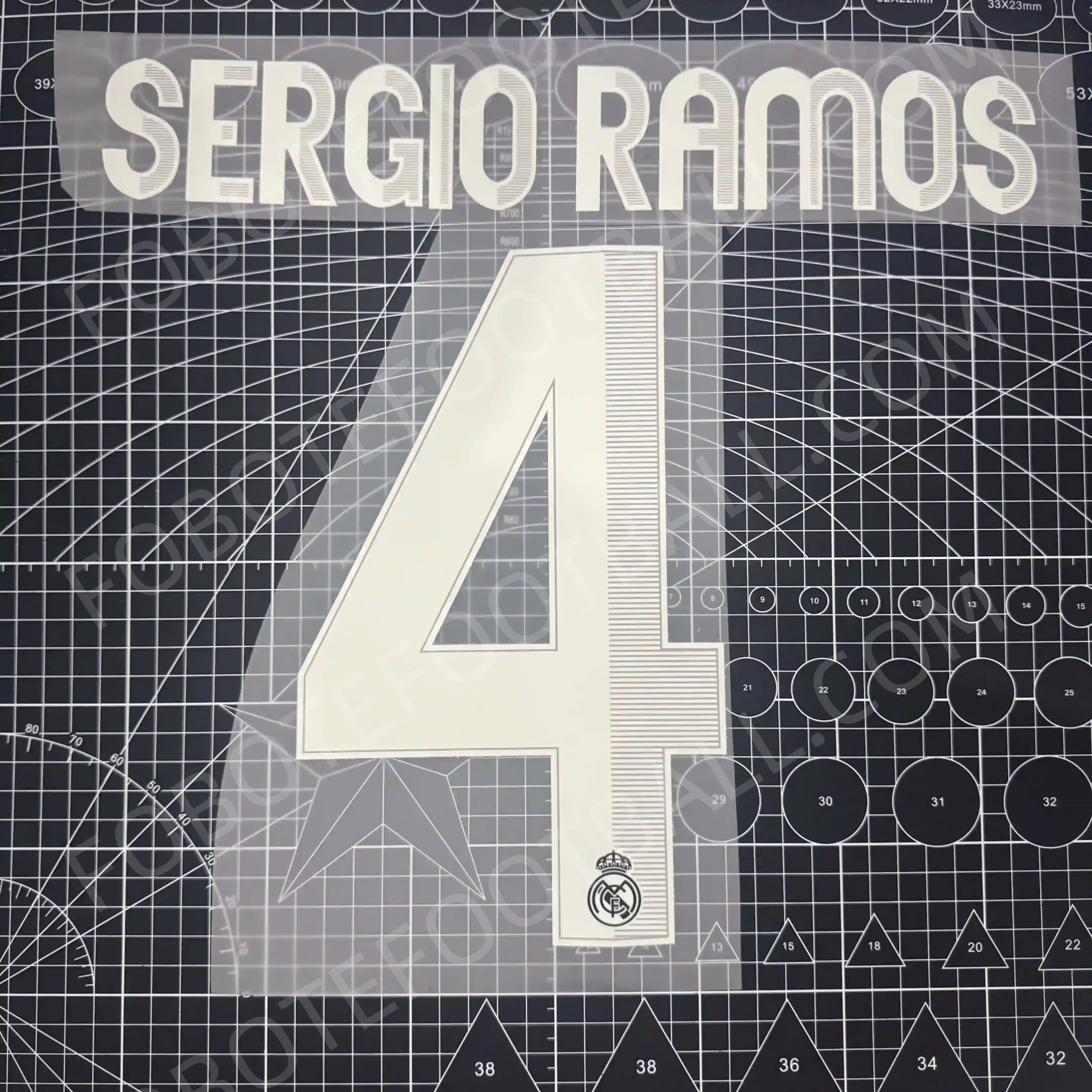 2012-13 Real Madrid Away Number Set #7 RONALDO - Image 2