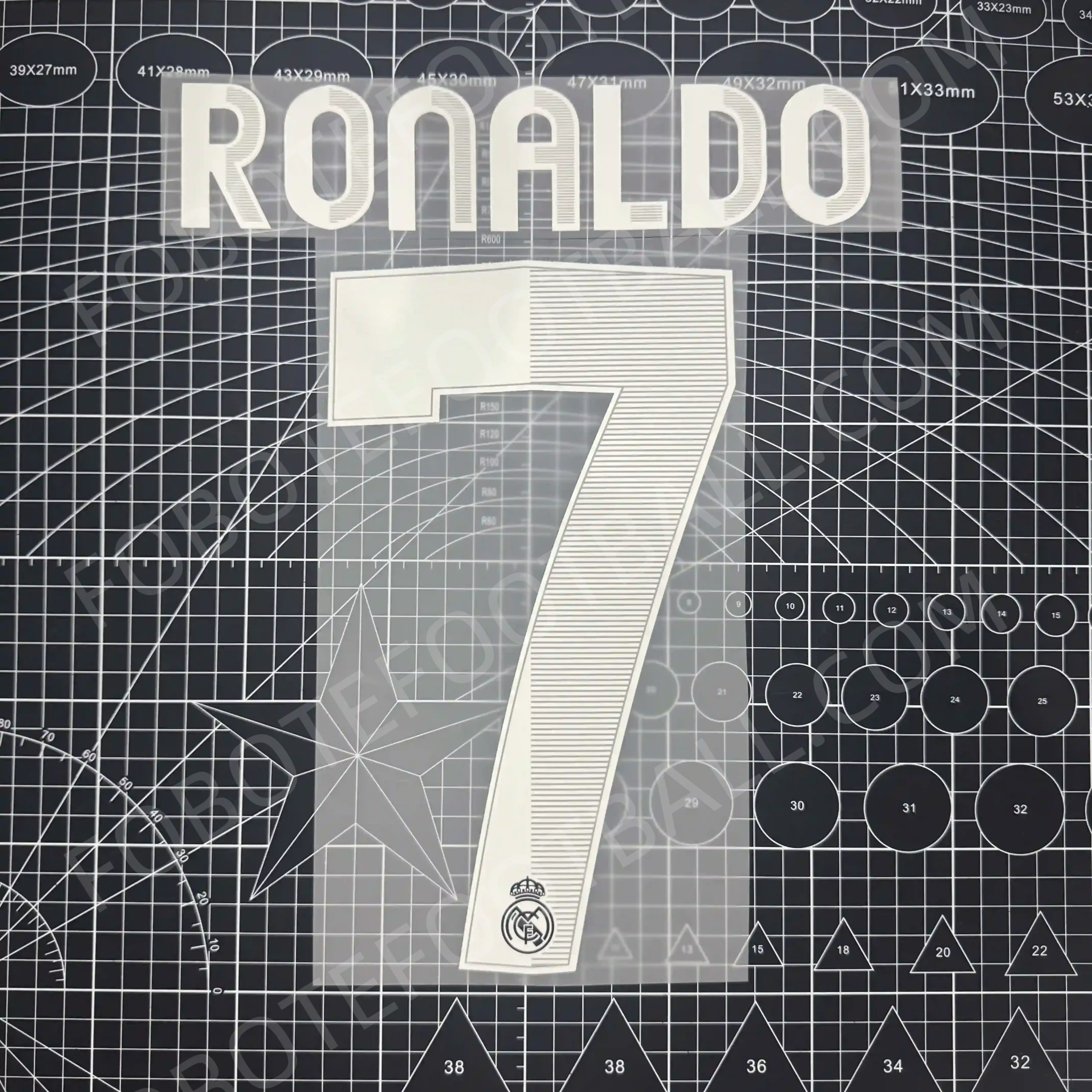 2012-13 Real Madrid Away Number Set #7 RONALDO