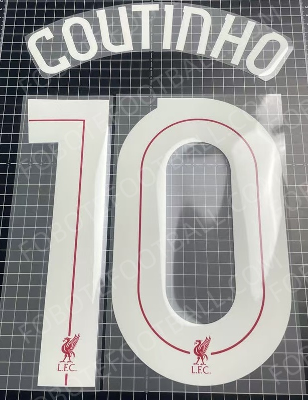 2014-18 Liverpool Home Name Number Set - Image 3