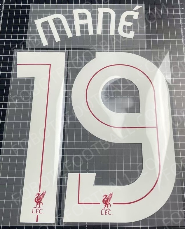2014-18 Liverpool Home Name Number Set - Image 6