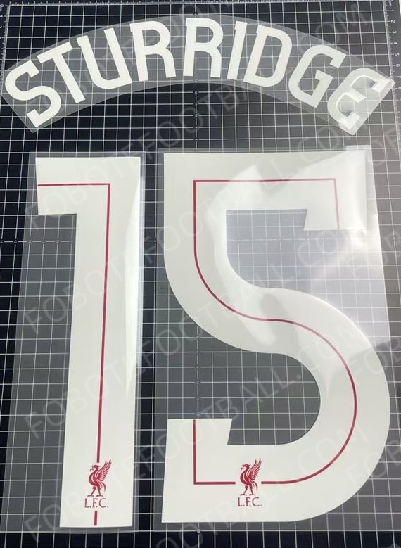 2014-18 Liverpool Home Name Number Set - Image 5