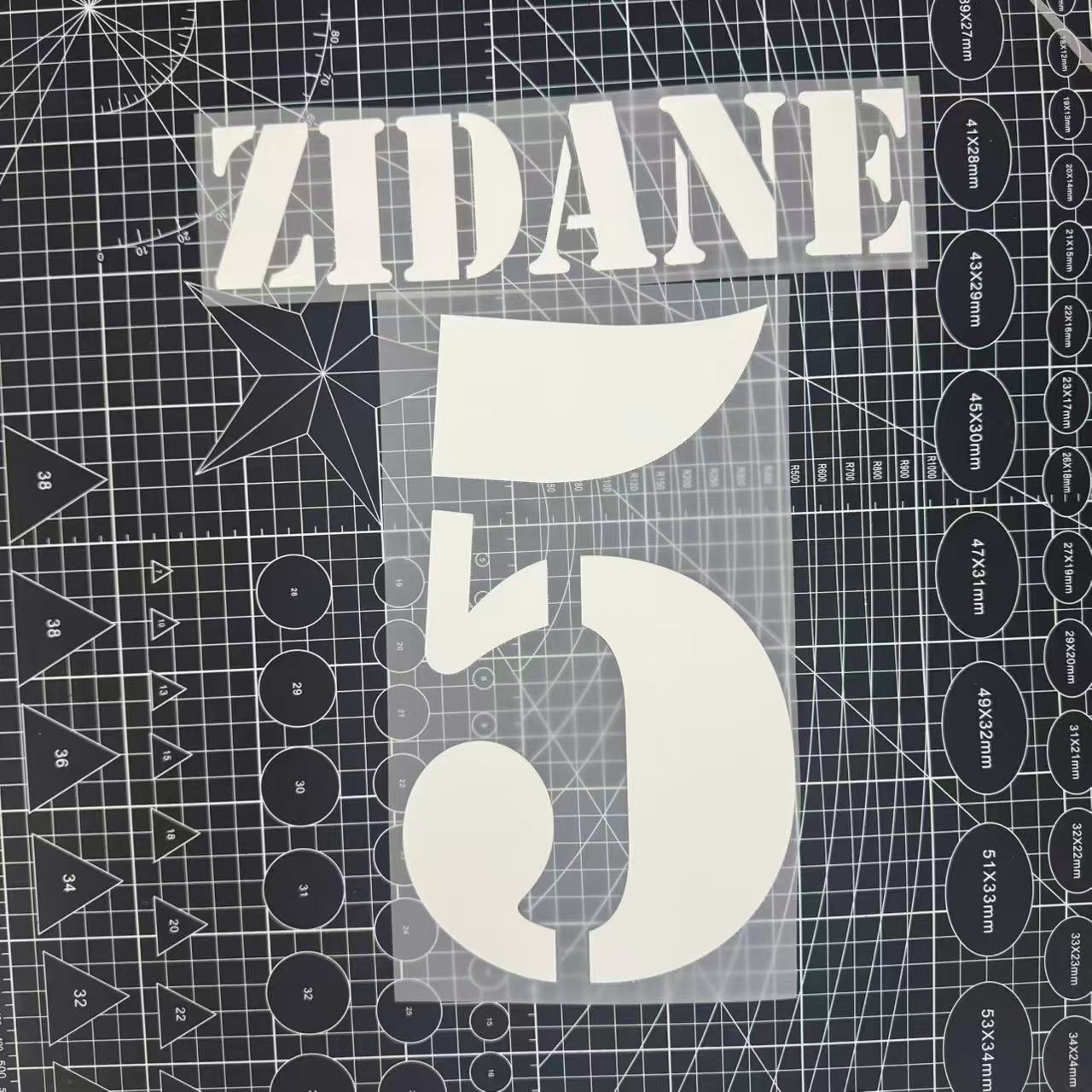 2001-03 Real Madrid Away Name Number Set