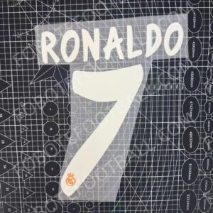 2013-14 Real Madrid Third Name Number Set #7 RONALDO