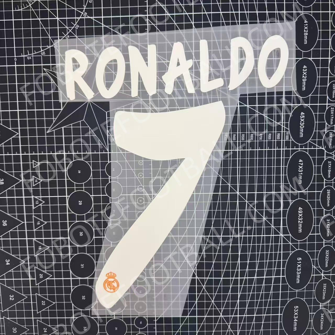 2013-14 Real Madrid Third Name Number Set #7 RONALDO
