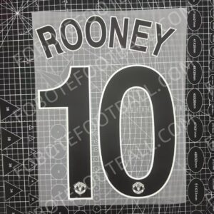 2010-11 Manchester United Away Name Set #10 ROONEY UCL