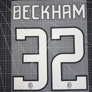 2008-09 AC Milan Home Name Number Set