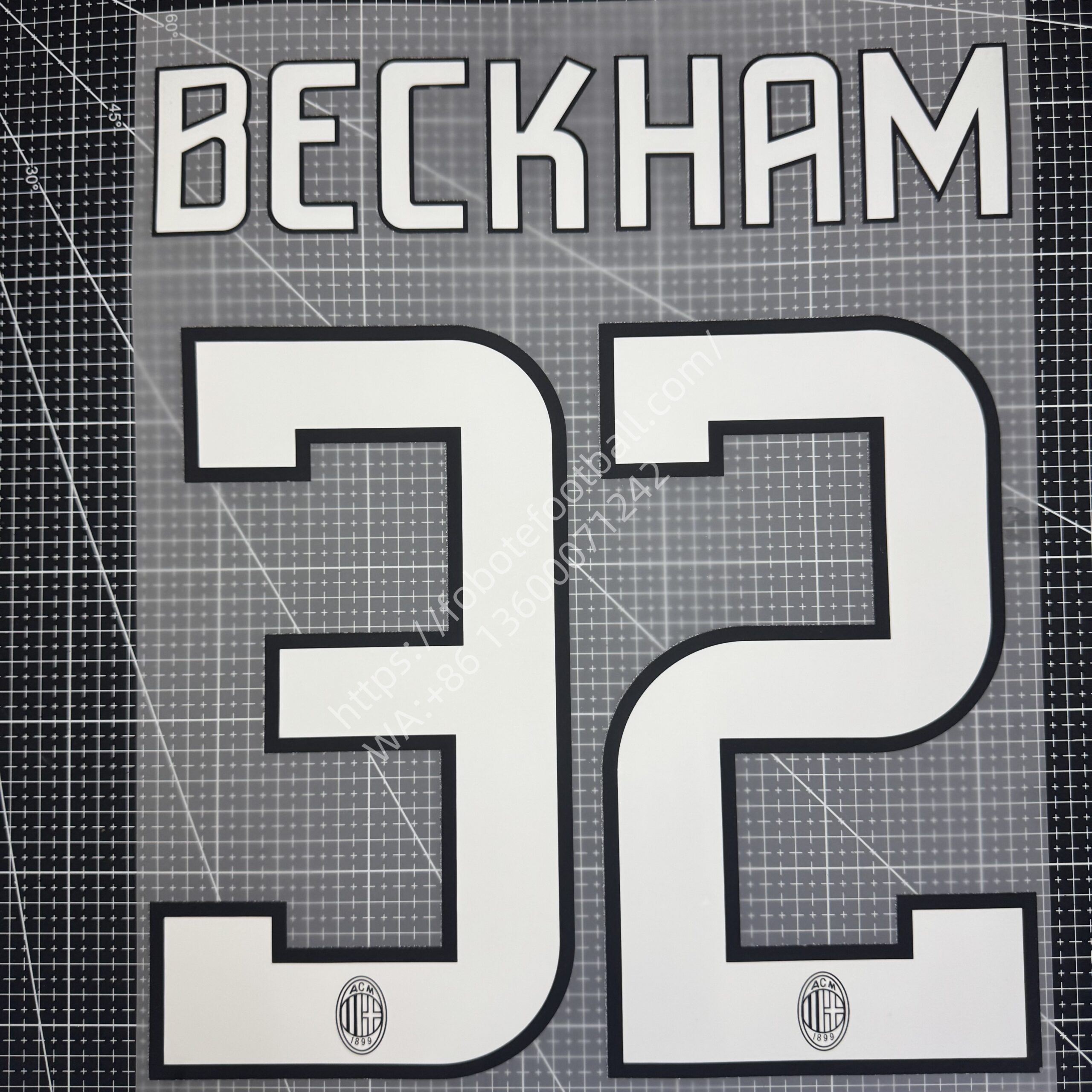 2008-09 AC Milan Home Name Number Set