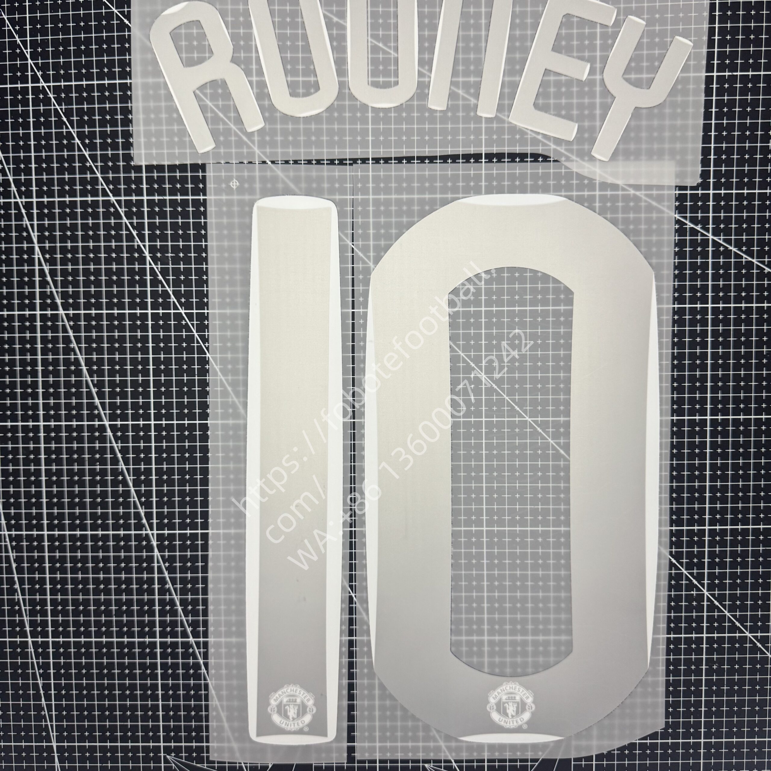 2007-08 Manchester United Home Name Number Set Champions