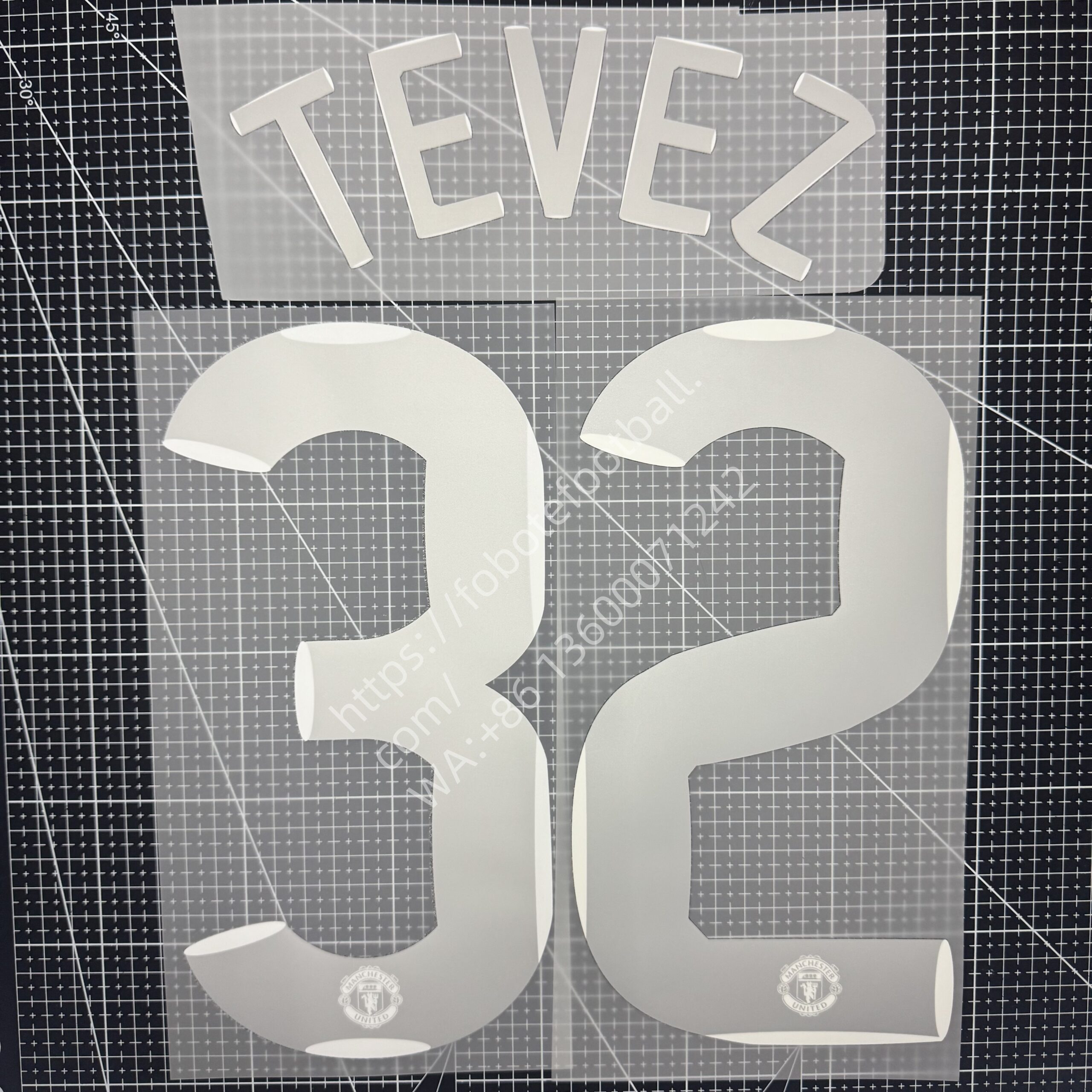 2007-08 Manchester United Home Name Number Set Champions - Image 2