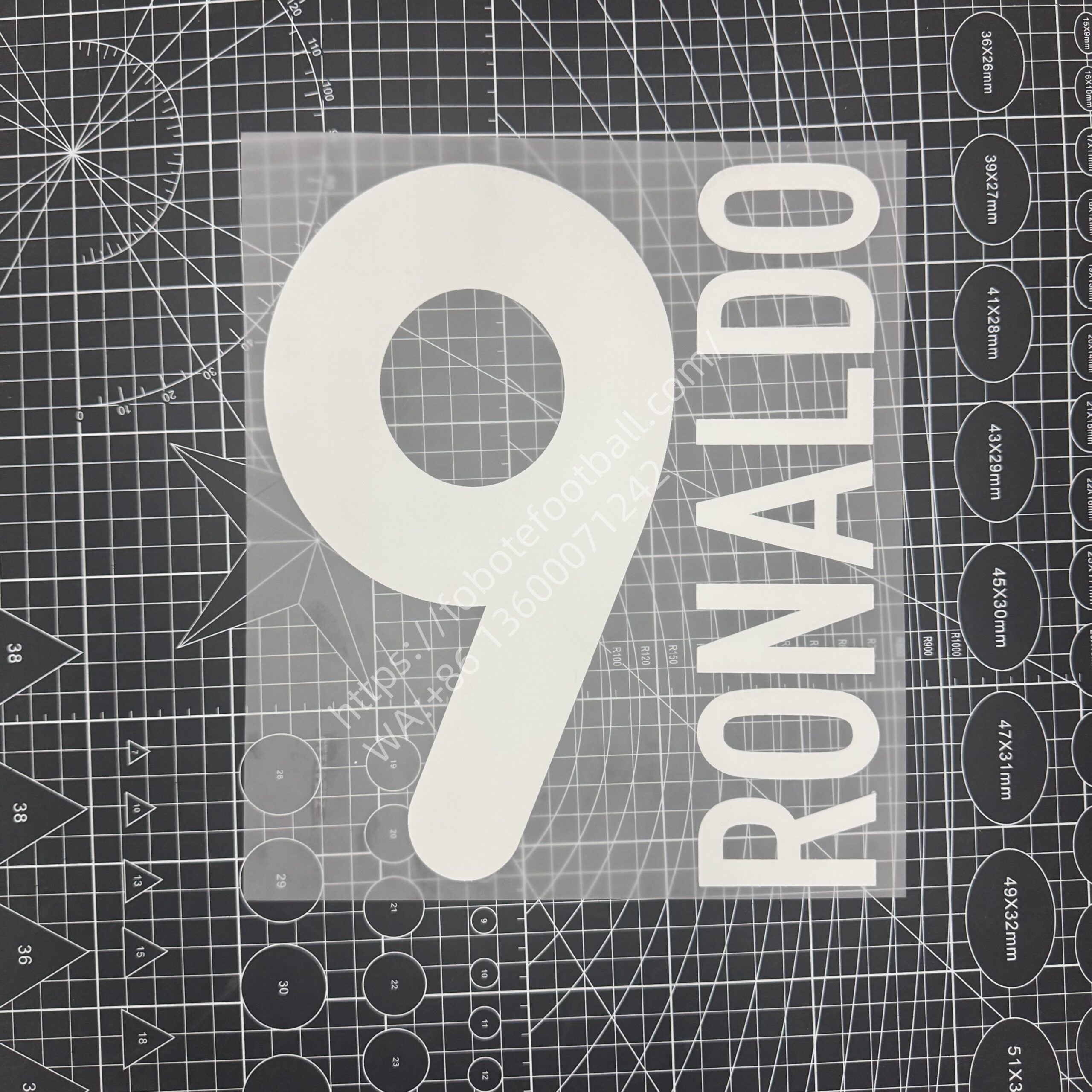 2001-02 Inter Milan Home Name Number Set #9 RONALDO