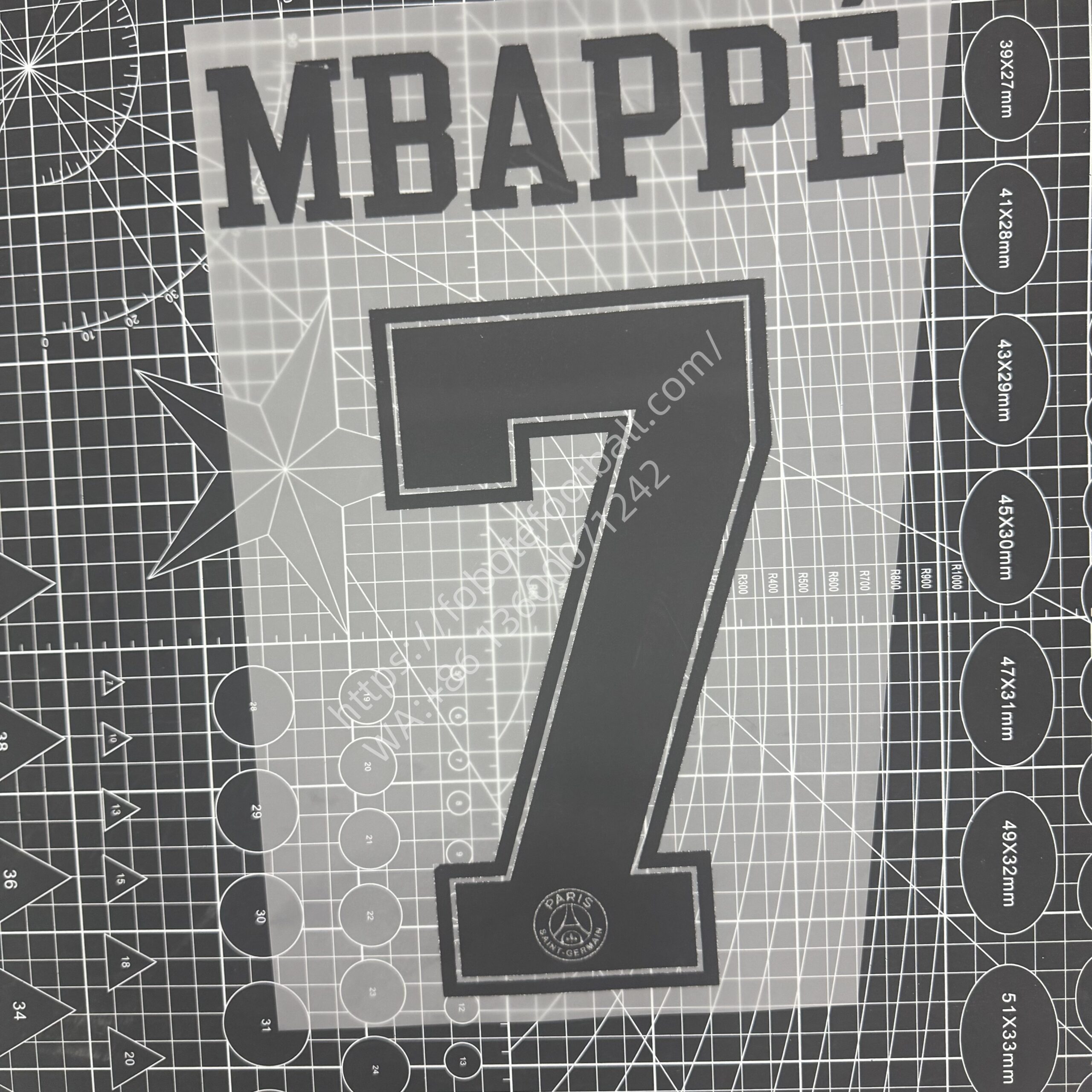 2018-19 PSG Paris Home Name Number Set #10 NEYMAR JR Jordan - Image 2