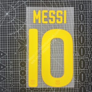 2011-12 Barcelona Home Name Number Set #10 MESSI