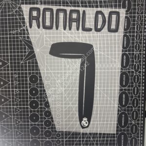 2010-11 Real Madrid Home Name Number Set #7