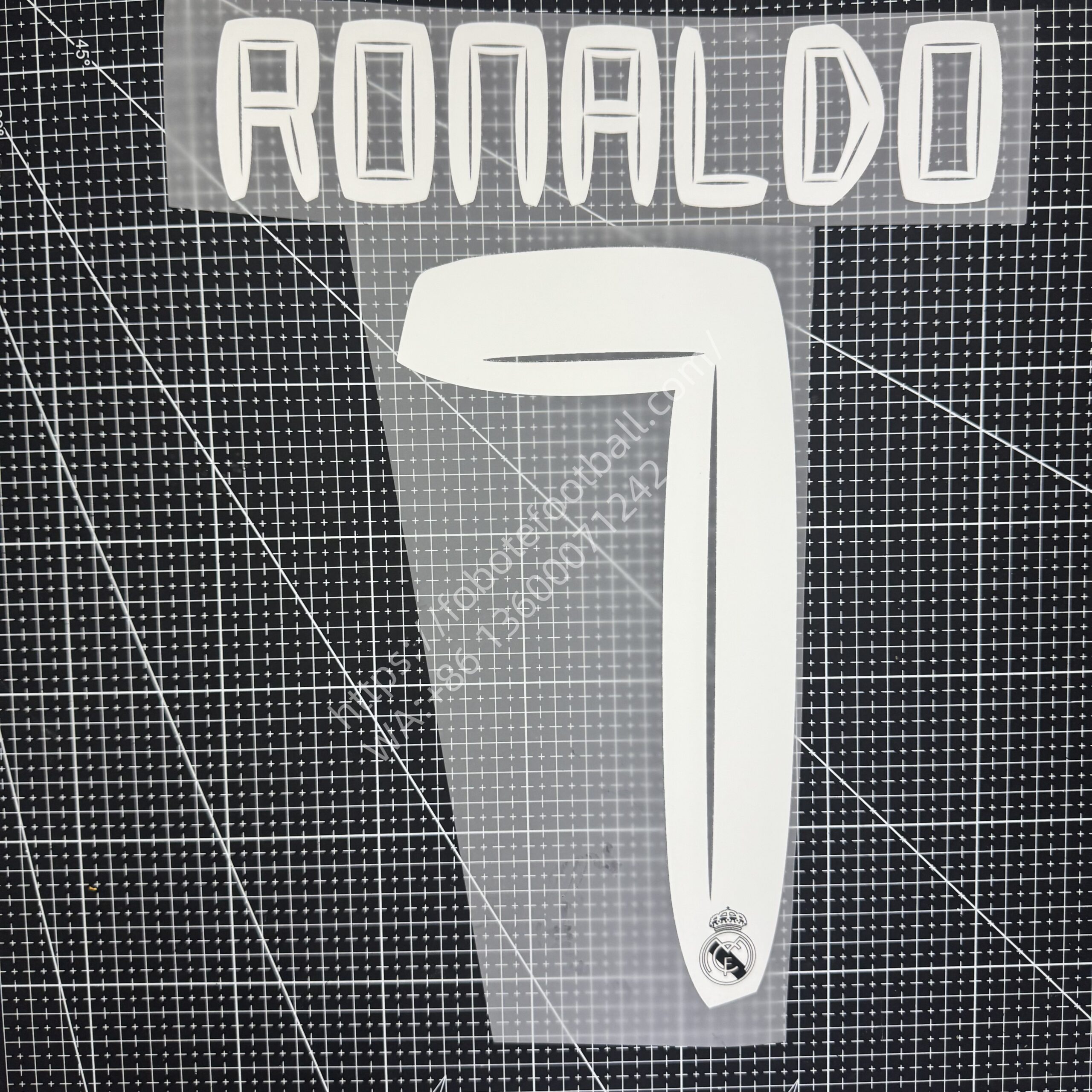 2010-11 Real Madrid Away Name Number Set #7
