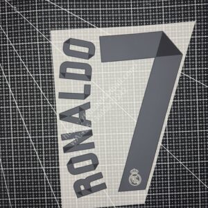 2014-15 Real Madrid Away Name Number Set #7 #14