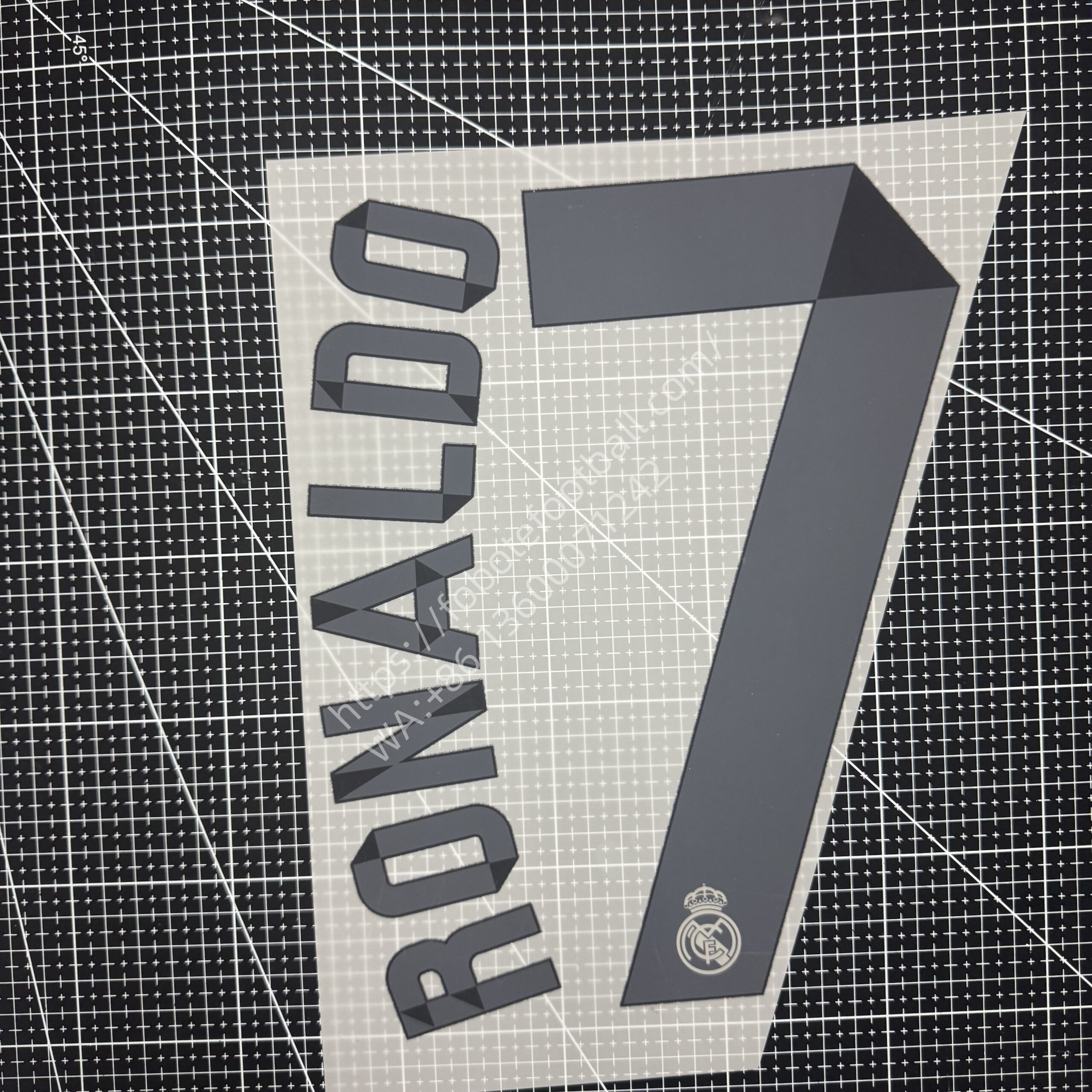 2014-15 Real Madrid Away Name Number Set #7 #14