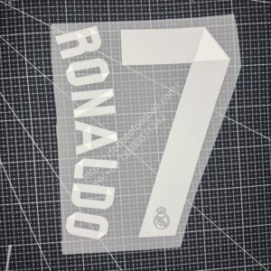 2014-15 Real Madrid Away Name Number Set #7 RONALDO